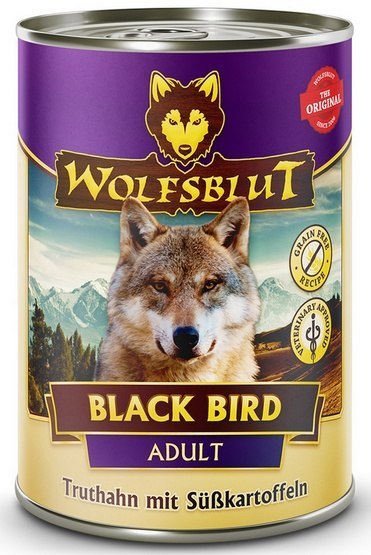 Wolfsblut Dog Black Bird Adult - indyk i bataty puszka 395g