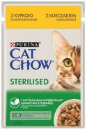 Purina Cat Chow Sterilised Kurczak saszetki 3+1 GRATIS 4x85g