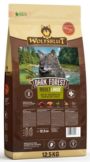 Wolfsblut Dog Dark Forest Adult Large - dziczyzna i bataty 12,5kg