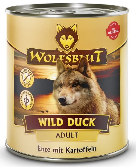 Wolfsblut Dog Wild Duck Adult - kaczka i ziemniaki puszka 800g