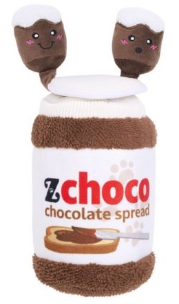 ZippyPaws Pluszowa norka bungee dla psa Słoik czekolady [ZP1112]