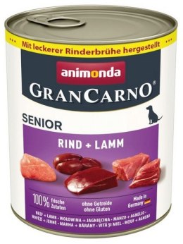Animonda GranCarno Original Senior Rind Lamm Wołowina + Jagnięcina puszka 800g