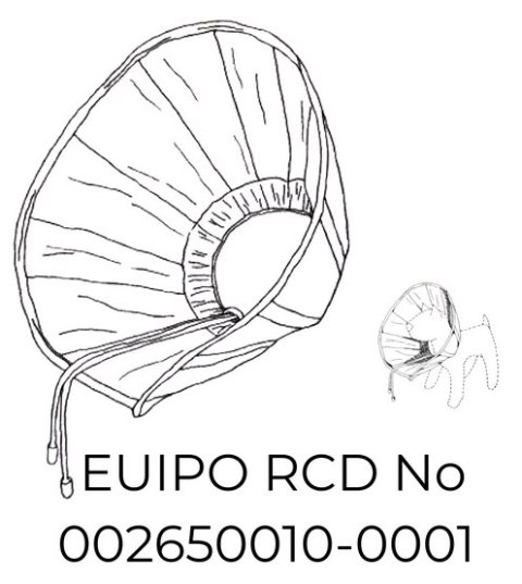 Grande Finale Kołnierz pozabiegowy z tkaniny rozmiar 2 niebieski [WET/KT/2(M)]
