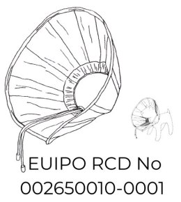 Grande Finale Kołnierz pozabiegowy z tkaniny rozmiar 3 niebieski [WET/KT/3(L)]