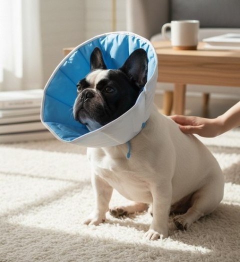 Grande Finale Kołnierz pozabiegowy z tkaniny rozmiar 7 niebieski [WET/KT/7(XXXXL)]