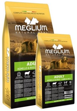 Meglium Dog Adult Lamb & Rice Sucha karma z jagnięciną 14kg +2,5kg Gratis