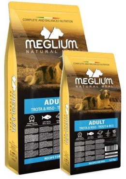 Meglium Dog Adult Trout & Rice Sucha karma z pstrągiem 14kg +2,5kg Gratis