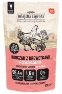 Wiejska Zagroda Kot Kurczak z krewetkami i walerianą saszetka 100g