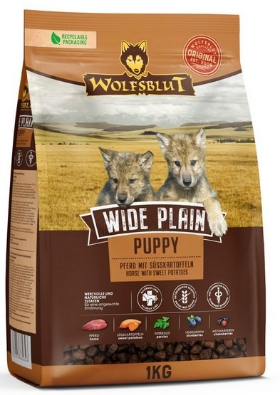 Wolfsblut Dog Wide Plain Puppy - konina i bataty 1kg